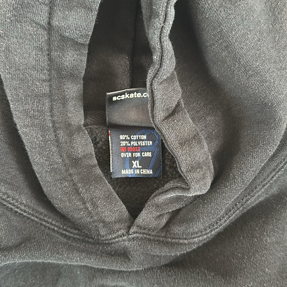 Original Santa Cruz, Skateboards, Black Hoodie, Kids Xl - Picture 4 of 5